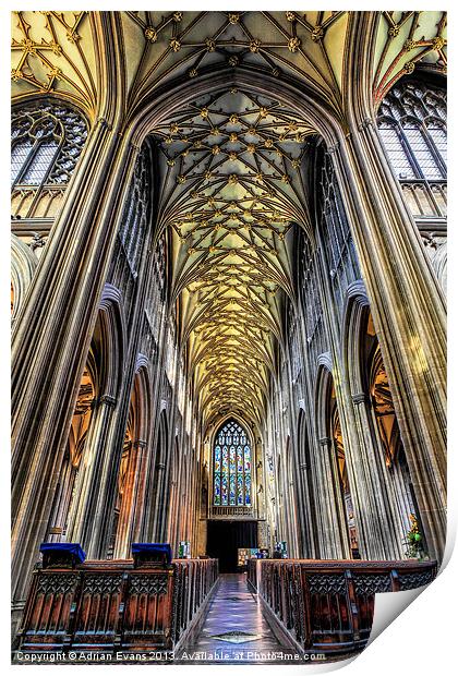 Gothic Architecture Print by Adrian Evans