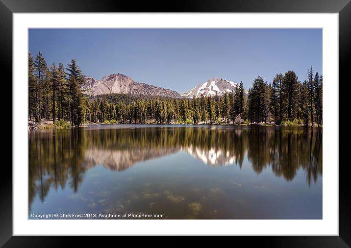 Reflection Lake, Lassen National Park Framed Mounted Print by Chris Frost