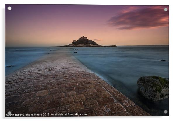 St Michaels Mount Acrylic by Graham Moore
