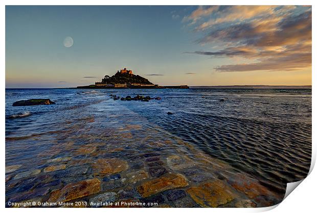 St Michaels Mount Print by Graham Moore