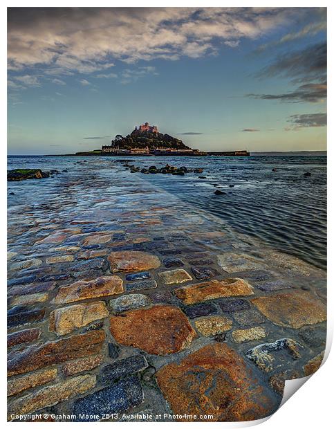 St Michaels Mount Print by Graham Moore