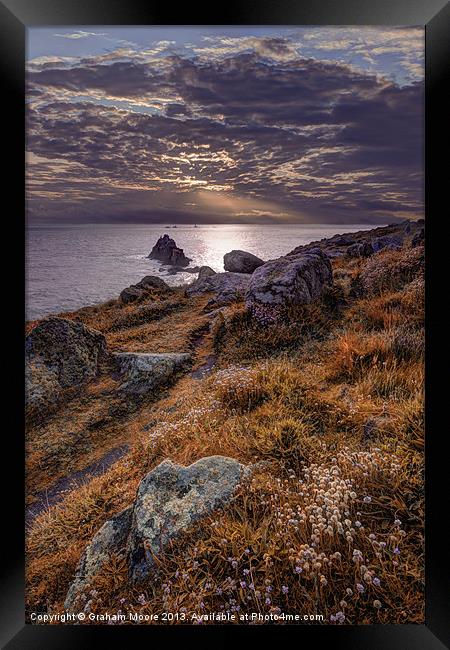 Lands End Framed Print by Graham Moore