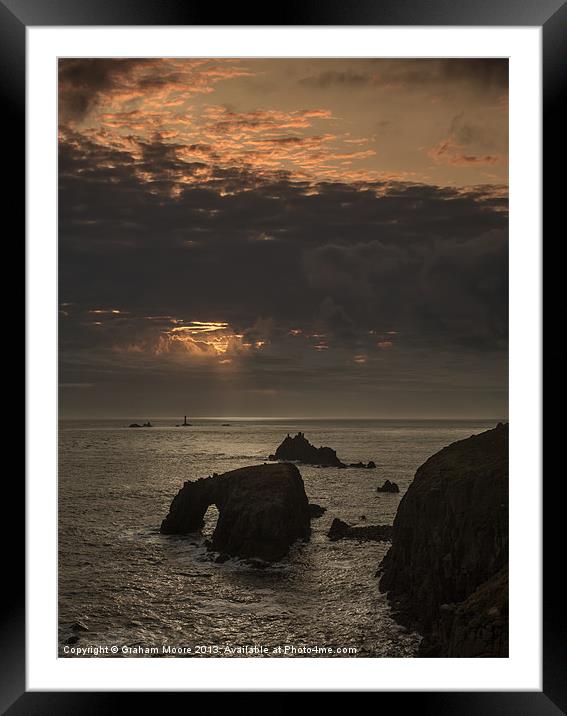 Lands End Framed Mounted Print by Graham Moore