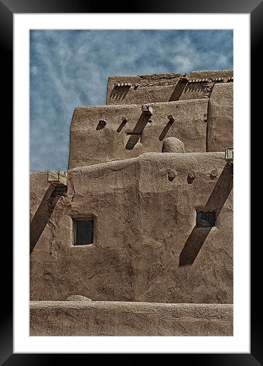 Taos Framed Mounted Print by Mary Lane
