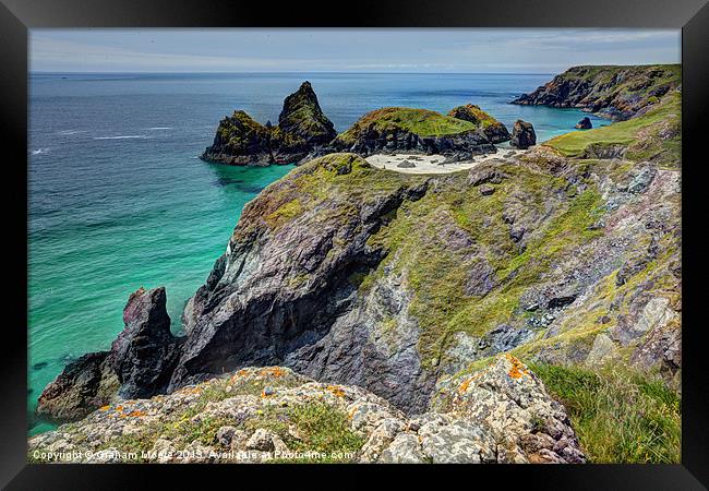 Kynance Cove Framed Print by Graham Moore