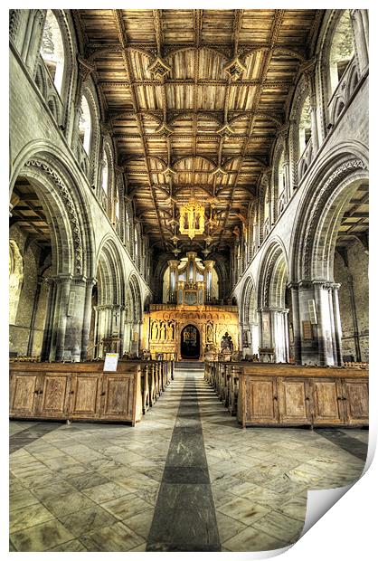 Saint Davids Cathedral, Pembrokeshire Print by Simon West