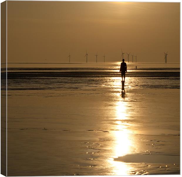 Crosby Golden Sunset Canvas Print by Andy McGarry