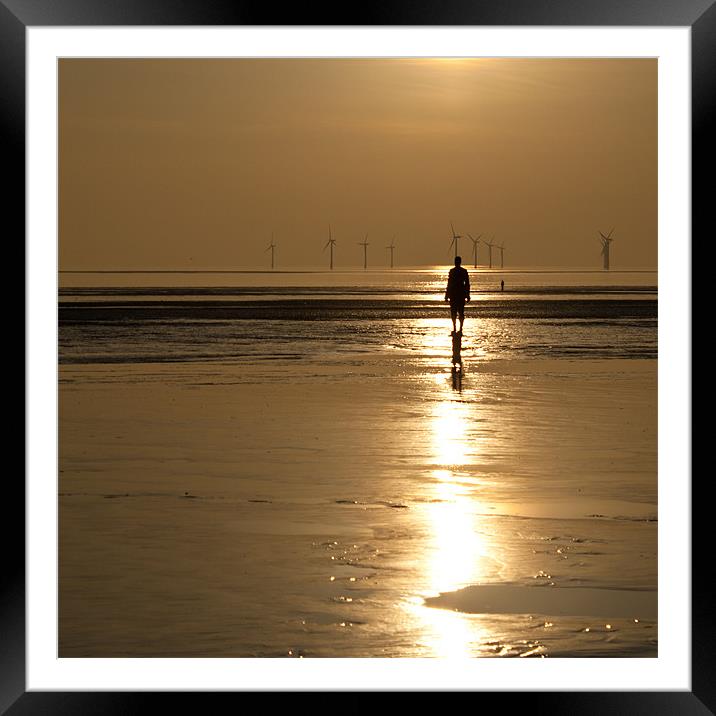 Crosby Golden Sunset Framed Mounted Print by Andy McGarry