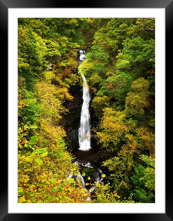 The Black Spout Framed Mounted Print by David Brown