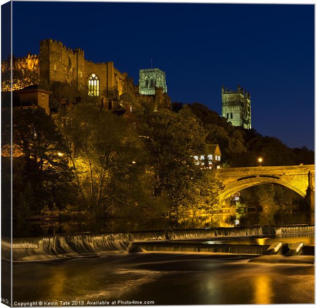 Durham at night Canvas Print by Kevin Tate