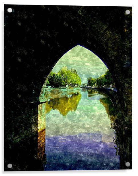 under the bridge Acrylic by dale rys (LP)