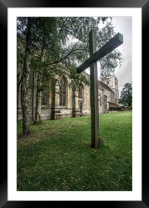 Dorchester Abbey Framed Mounted Print by Tony Bates