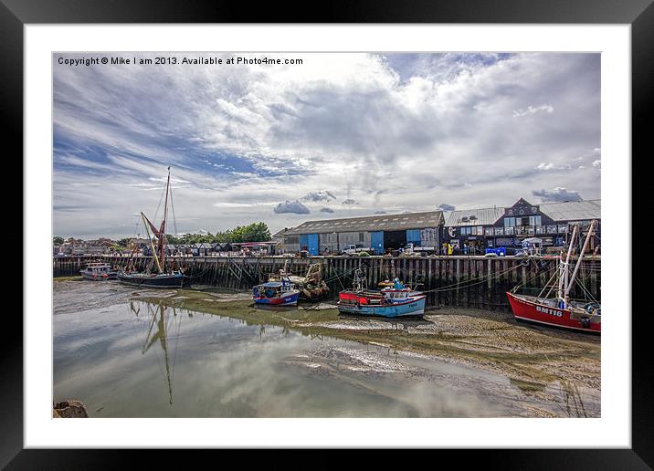 Whitstable Harbour. Framed Mounted Print by Thanet Photos