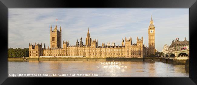 The houses of parliament,London,UK Framed Print by stefano baldini