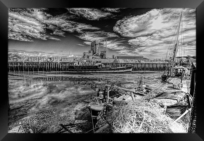 Whitstable in mono Framed Print by Thanet Photos