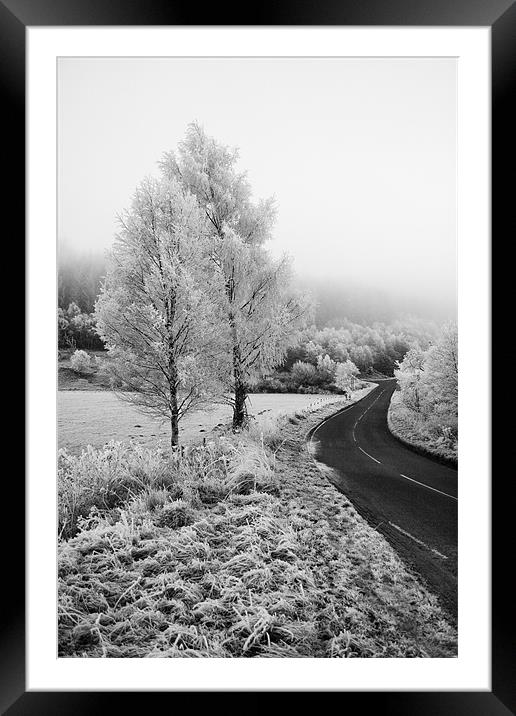 Frosty Road to no where Framed Mounted Print by Malcolm Smith