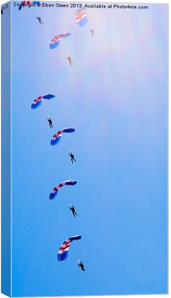 Out Of The Sky Canvas Print by Eben Owen
