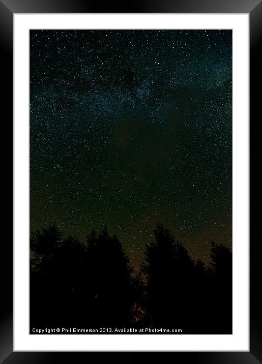 Deep Space Framed Mounted Print by Phil Emmerson