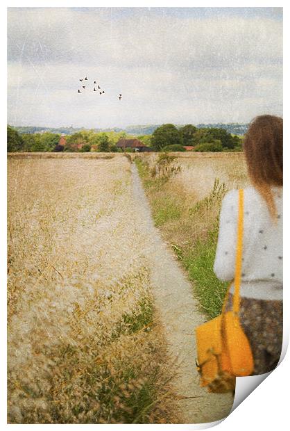 The path ahead Print by Dawn Cox