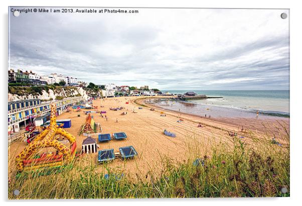Broadstairs beach Acrylic by Thanet Photos