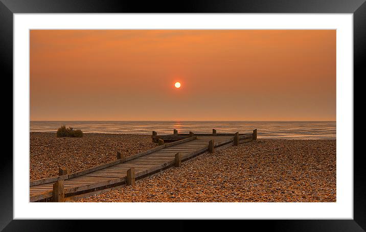 Dungeness Beach Sunrise Framed Mounted Print by Dean Messenger