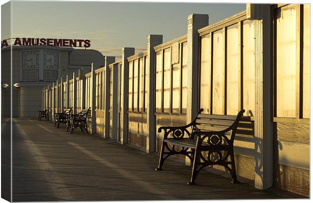 Amusements Waiting Room Canvas Print by Malcolm McHugh