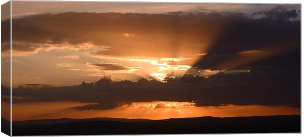 South Downs Sunset Canvas Print by Malcolm McHugh