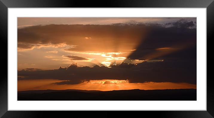 South Downs Sunset Framed Mounted Print by Malcolm McHugh