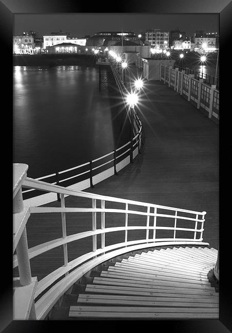 Down to the Pier Framed Print by Malcolm McHugh