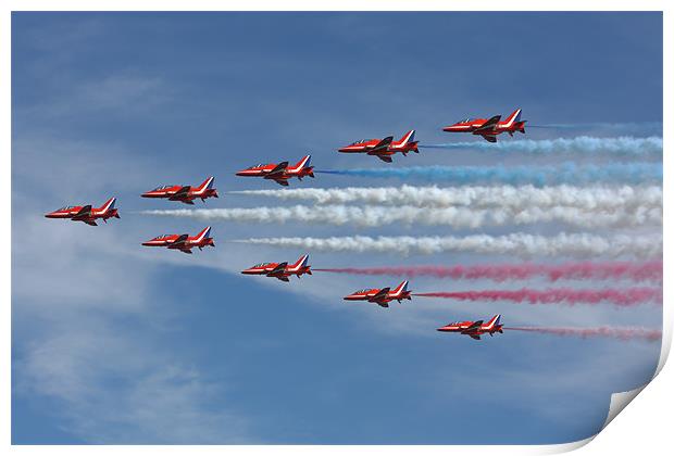 RAF Red Arrows Print by Phil Clements