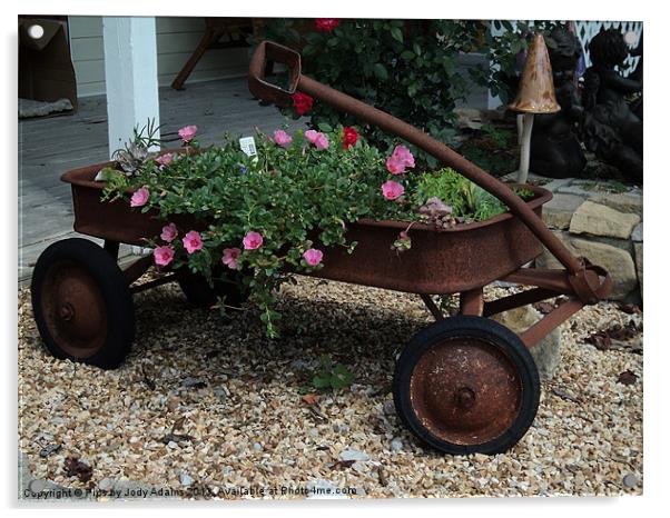 Rusty Wagon Acrylic by Pics by Jody Adams