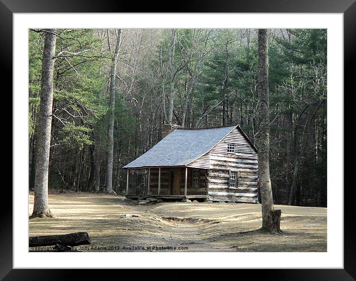Country Cabin Framed Mounted Print by Pics by Jody Adams