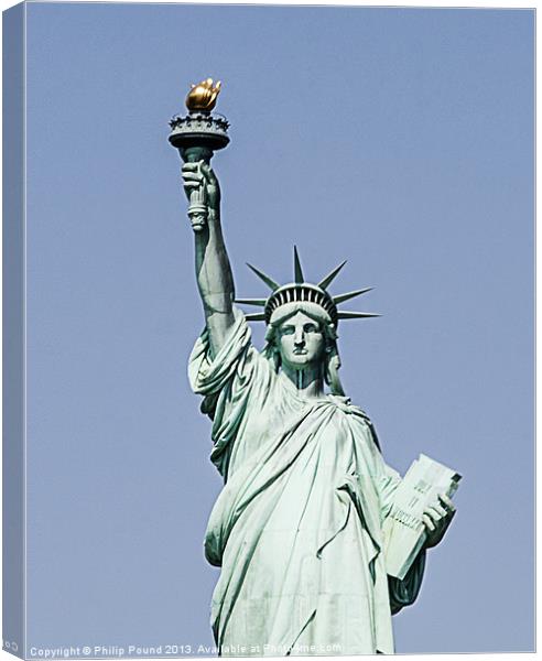 Statue of Liberty New York Canvas Print by Philip Pound