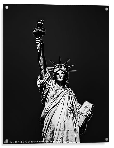 Statue of Liberty New York Acrylic by Philip Pound