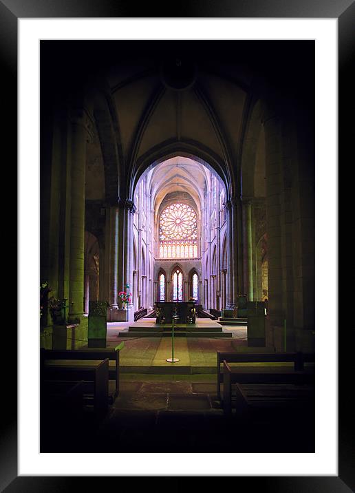 St. Malo Catherdral Framed Mounted Print by David Yeaman