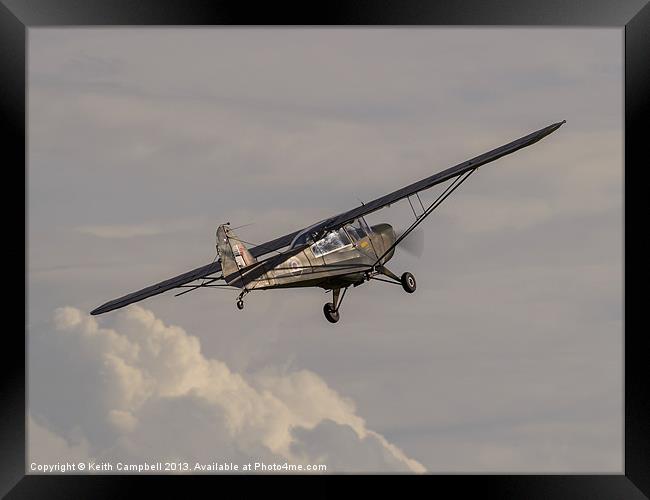 Taylorcraft Auster V G-ANRP Framed Print by Keith Campbell