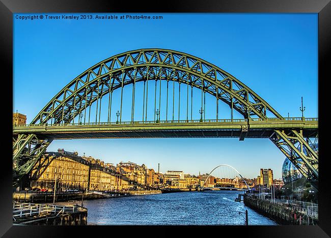 Tyne Bridge Newcastle Framed Print by Trevor Kersley RIP