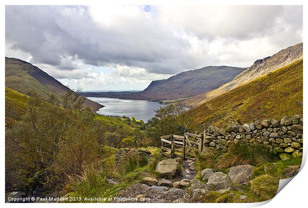 Wastwater - Lake District, Cumbria Print by Paul Madden