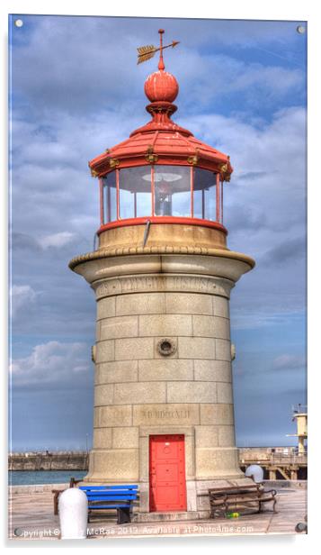 Ramsgate Harbour Lighthouse Acrylic by Doug McRae