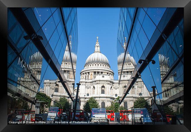 St Pauls Cathedral Framed Print by Diane Griffiths