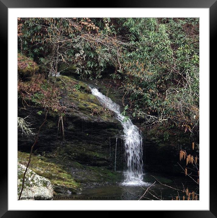 Waterfall2 Framed Mounted Print by Pics by Jody Adams