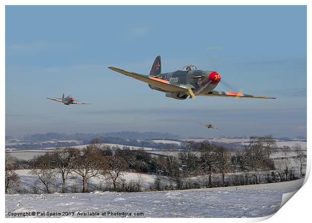 Yak9 - the Russians are coming! Print by Pat Speirs