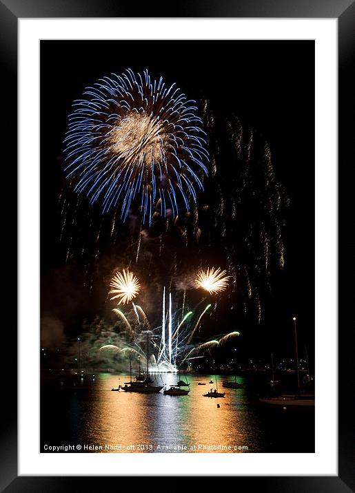 Summer Fireworks i Framed Mounted Print by Helen Northcott