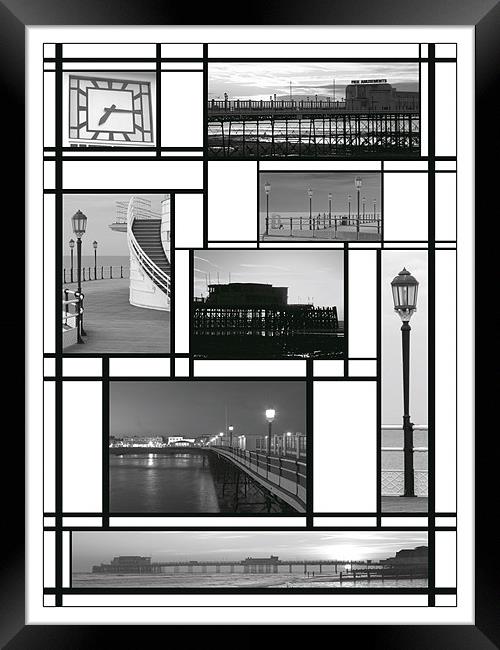 Mondrian Pier Framed Print by Malcolm McHugh