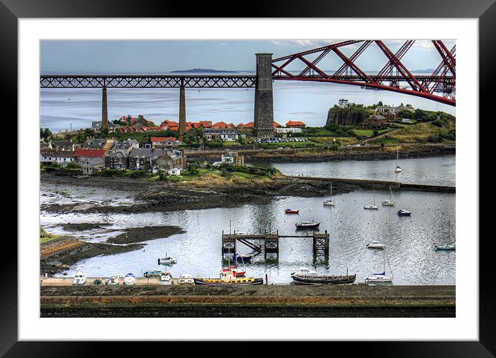 North Queensferry Harbour Framed Mounted Print by Tom Gomez