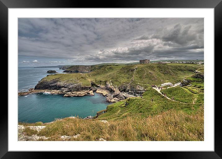 View from Tintagel Castle Framed Mounted Print by Rosie Spooner