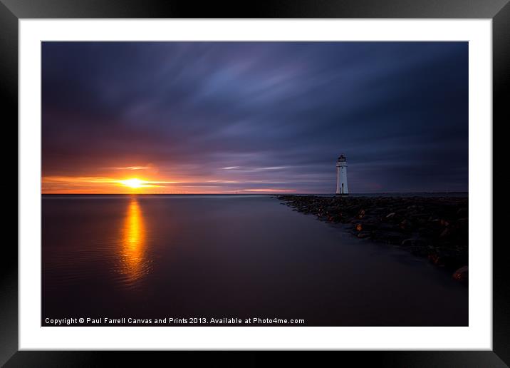 Sun kissed New Brighton Framed Mounted Print by Paul Farrell Photography