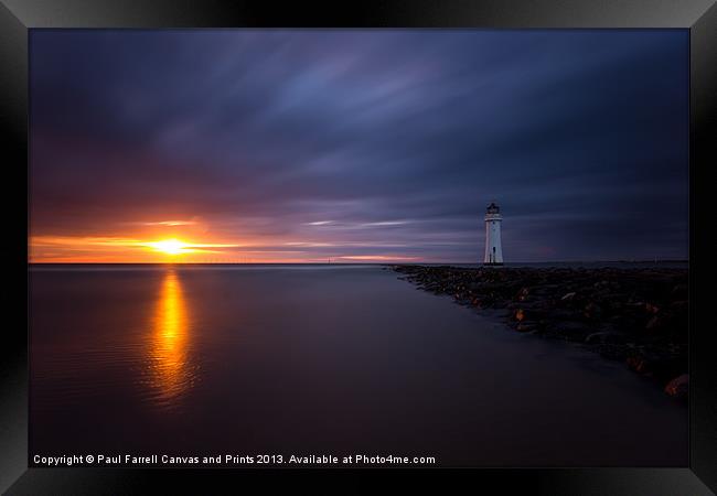 Sun kissed New Brighton Framed Print by Paul Farrell Photography
