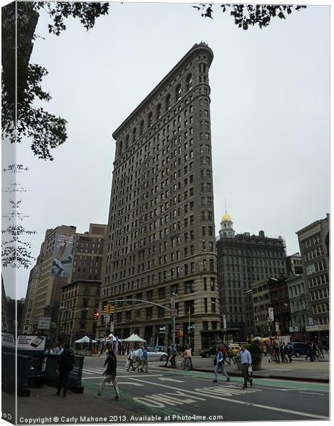 Flat Iron Building New York Canvas Print by Carly Mahone