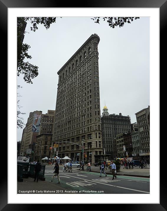Flat Iron Building New York Framed Mounted Print by Carly Mahone